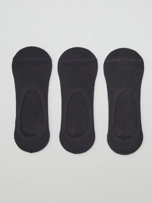 Lot de 3 protège-pieds en coton pour femme - Kiabi