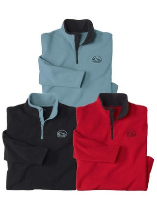 Lot de 3 Pulls Micropolaires Atlas(R)  - ATLAS FOR MEN