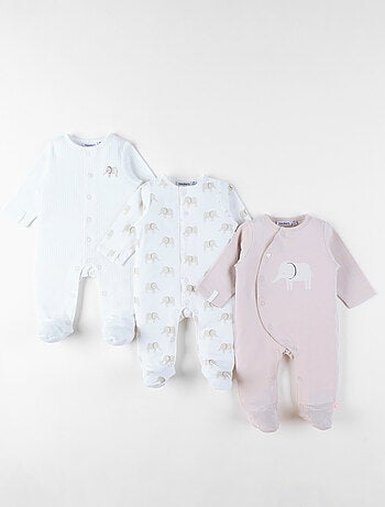 Lot de 3 pyjamas bébé en jersey Noukie's