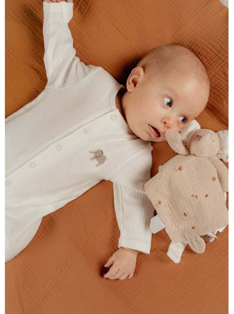Lot de 3 pyjamas bébé, jersey Noukie's Beige - Kiabi