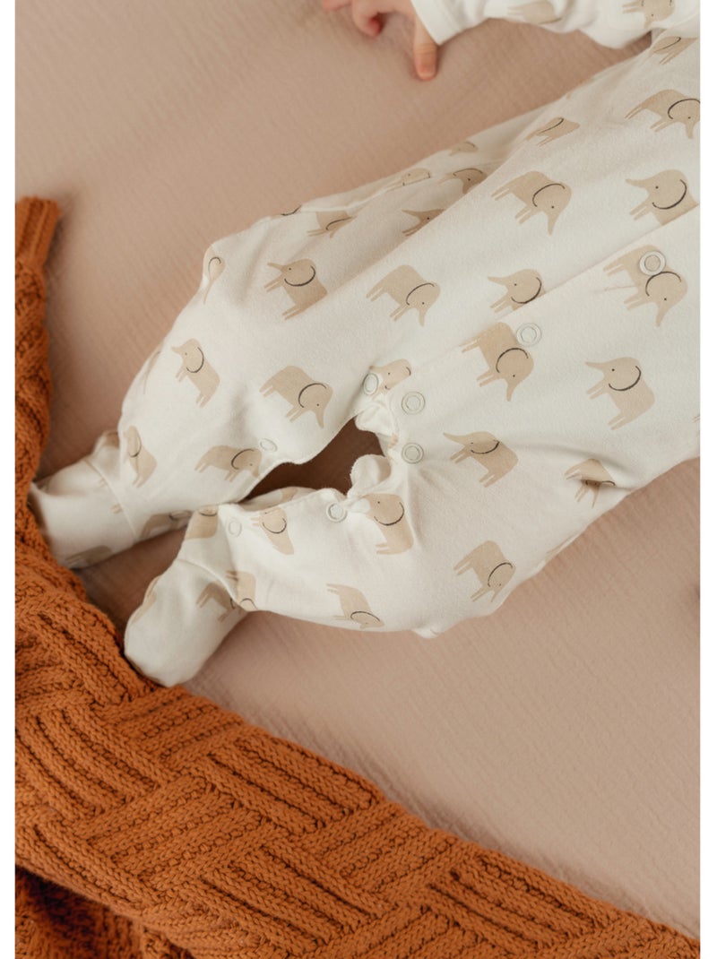 Lot de 3 pyjamas bébé, jersey Noukie's Beige - Kiabi