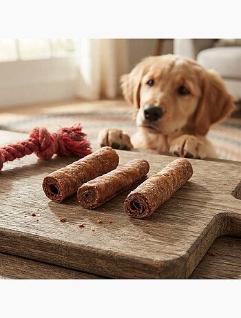 Lot de 3 rouleaux de poulet pour chien sans gluten 90 g