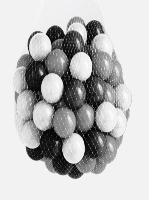 Lot de 3 sacs de 100 balles de jeu ou de piscine  5,5 cm - Monsieur Bébé - Kiabi