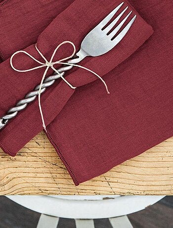 Lot de 3 serviettes 40x40 Gaze de coton