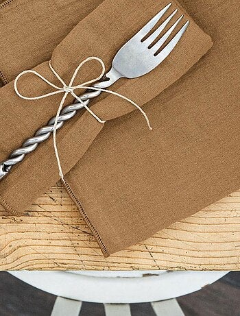 Lot de 3 serviettes 40x40 Gaze de coton