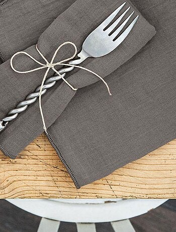 Lot de 3 serviettes 40x40 Gaze de coton