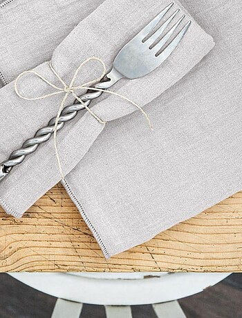 Lot de 3 serviettes 40x40 Gaze de coton