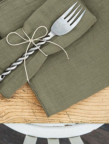 Lot de 3 serviettes 40x40 Gaze de coton