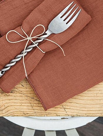 Lot de 3 serviettes 40x40 Gaze de coton