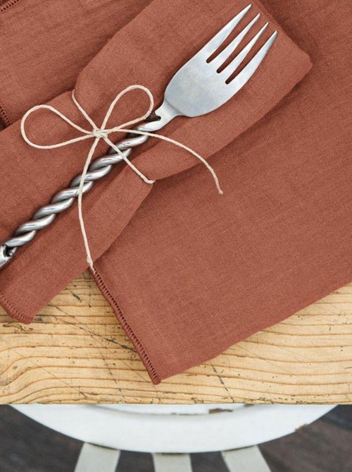Lot de 3 serviettes 40x40 Gaze de coton - Kiabi