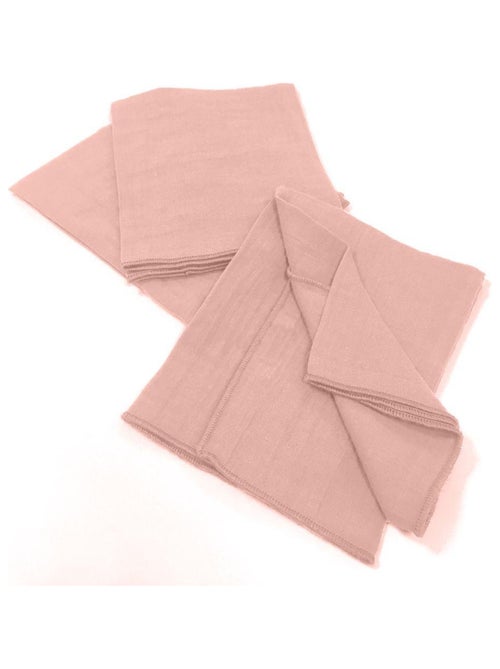 Lot de 3 serviettes 40x40 Gaze de coton - Kiabi