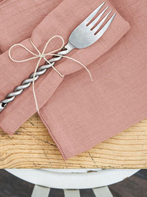 Lot de 3 serviettes 40x40 Gaze de coton - Kiabi Lot de 3 serviettes 40x40 Gaze de coton - Kiabi