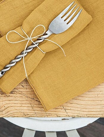 Lot de 3 serviettes 40x40 Gaze de coton