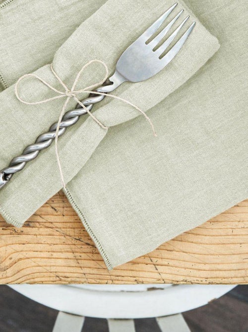 Lot de 3 serviettes 40x40 Gaze de coton - Kiabi