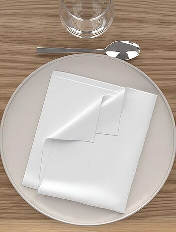 Lot de 3 serviettes de table 40X40 cm ALIX, par Soleil d'Ocre