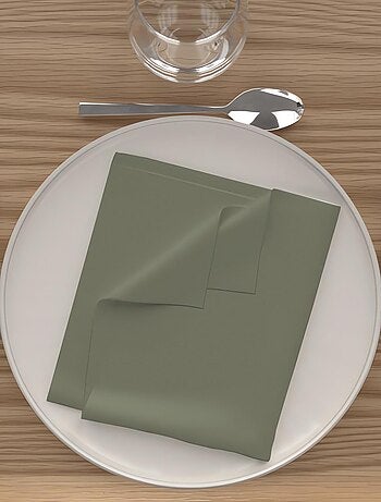 Lot de 3 serviettes de table 40X40 cm ALIX, par Soleil d'Ocre