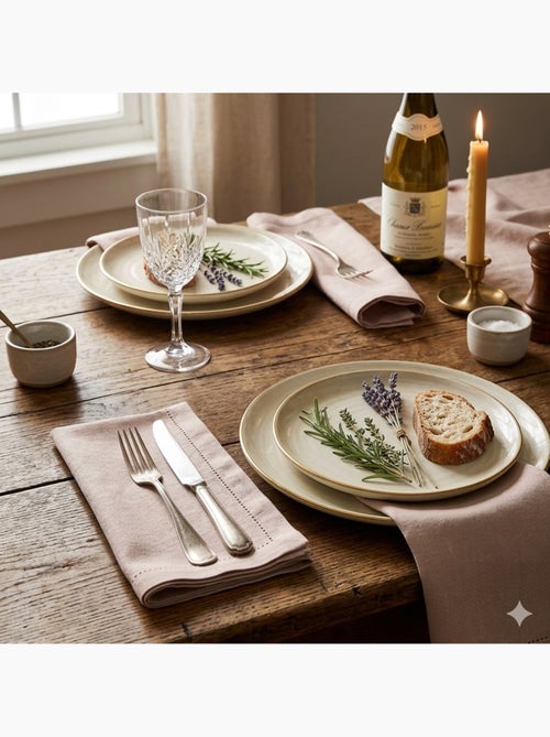 Lot de 3 serviettes de table Charline - Kiabi