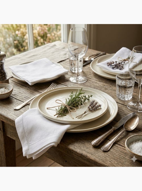 Lot de 3 serviettes de table Charline - Kiabi