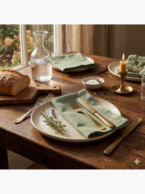Lot de 3 serviettes de table Charline - Kiabi