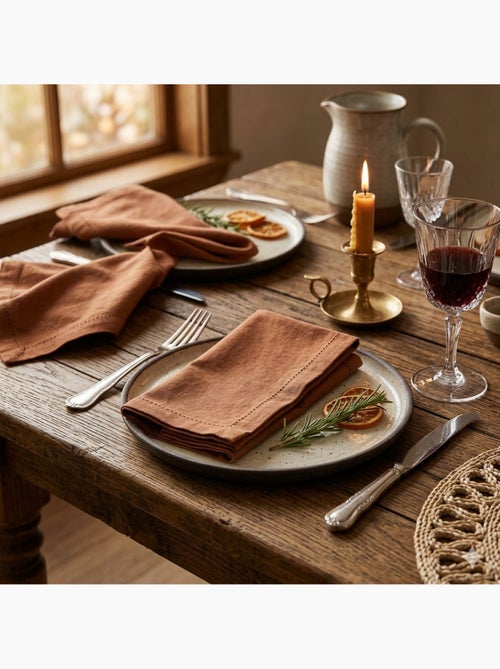 Lot de 3 serviettes de table Charline - Kiabi