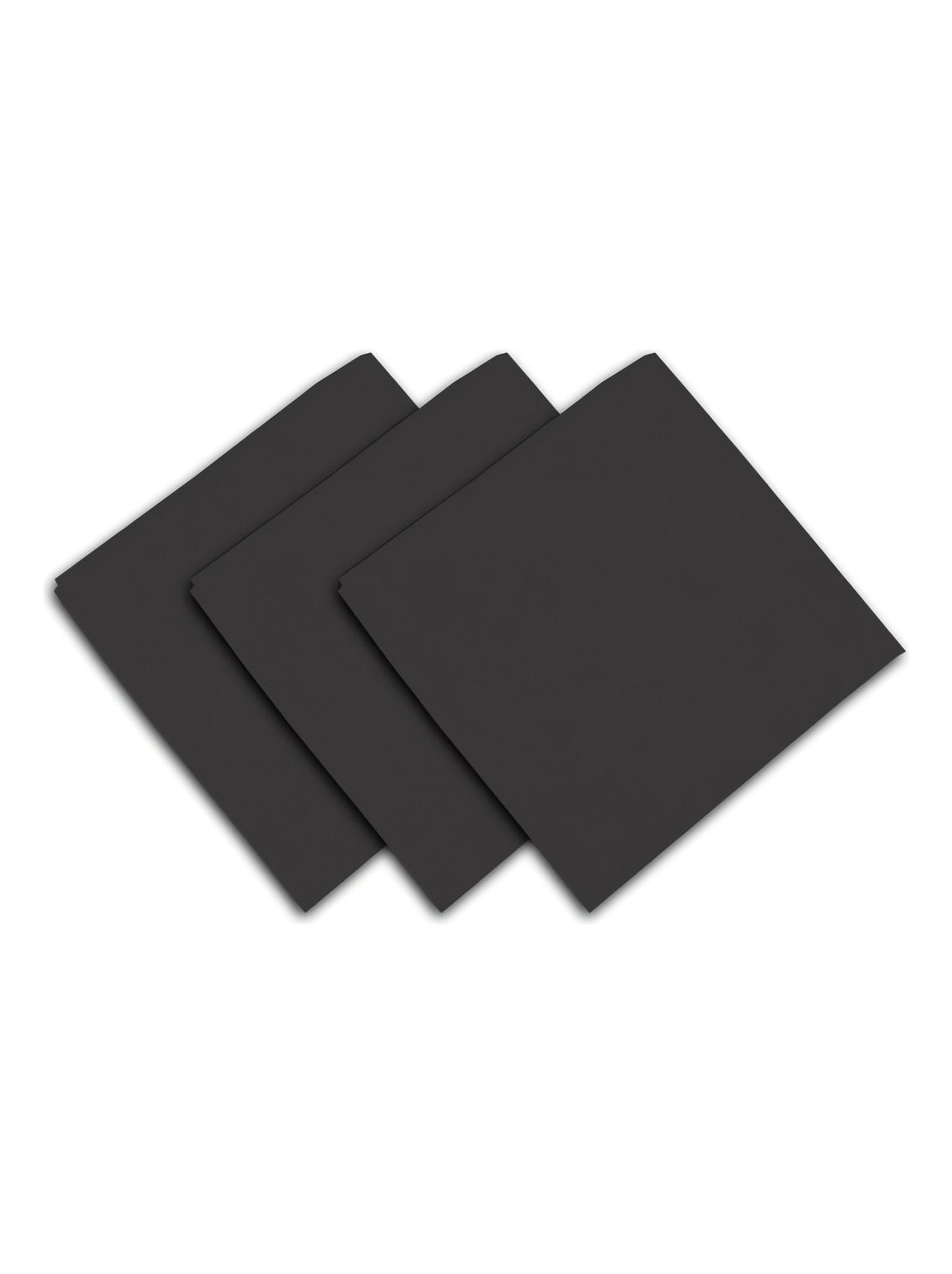 Lot De 3 Serviettes En Coton Panama - Gris, 45x45 Cm, 100% Coton, Lavable Et Séchant En Machine