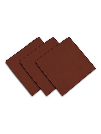 Lot de 3 serviettes de table en coton 45x45 cm PANAMA, par Soleil d'Ocre