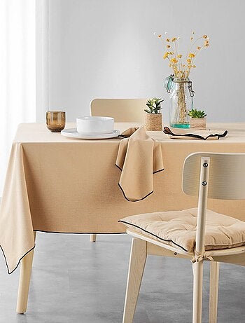 Lot de 3 serviettes de table en coton recyclé Anaïs