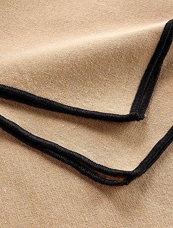 Lot de 3 serviettes de table en coton recyclé Anaïs