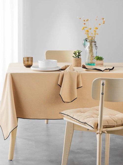 Lot de 3 serviettes de table en coton recyclé Anaïs - Kiabi