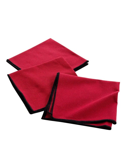 Lot de 3 serviettes de table en coton recyclé Anaïs - Kiabi Lot de 3 serviettes de table en coton recyclé Anaïs - Kiabi