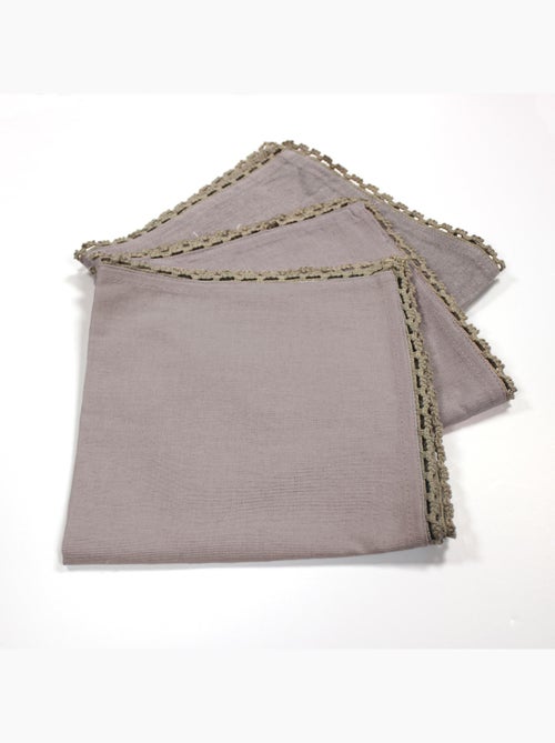 Lot de 3 Serviettes de table Feminas - Kiabi