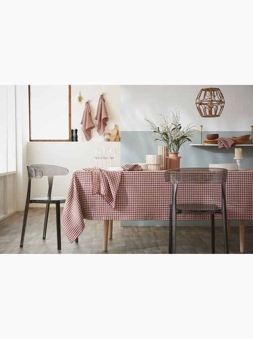 Lot de 3 serviettes de tables - Gaze de coton tissée - Carreaux vichy - Vickie - Kiabi Lot de 3 serviettes de tables - Gaze de coton tissée - Carreaux vichy - Vickie - Kiabi