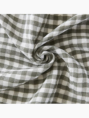 Lot de 3 serviettes de tables - gaze de coton tissée - carreaux vichy - vickie