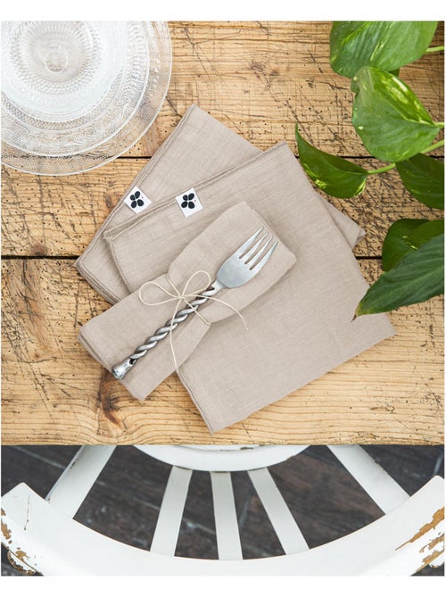 Lot de 3 Serviettes – Double Gaze de Coton - Gaïa - Kiabi Lot de 3 Serviettes – Double Gaze de Coton - Gaïa - Kiabi