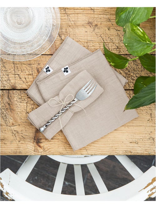 Lot de 3 serviettes – double gaze de coton - gaïa - Kiabi Lot de 3 serviettes – double gaze de coton - gaïa - Kiabi