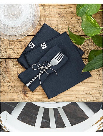 Lot de 3 Serviettes – Double Gaze de Coton - Gaïa