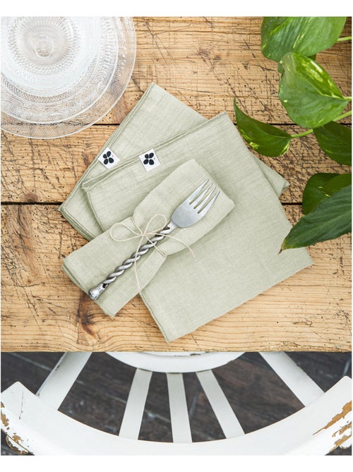 Lot de 3 serviettes – double gaze de coton - gaïa - Kiabi Lot de 3 serviettes – double gaze de coton - gaïa - Kiabi