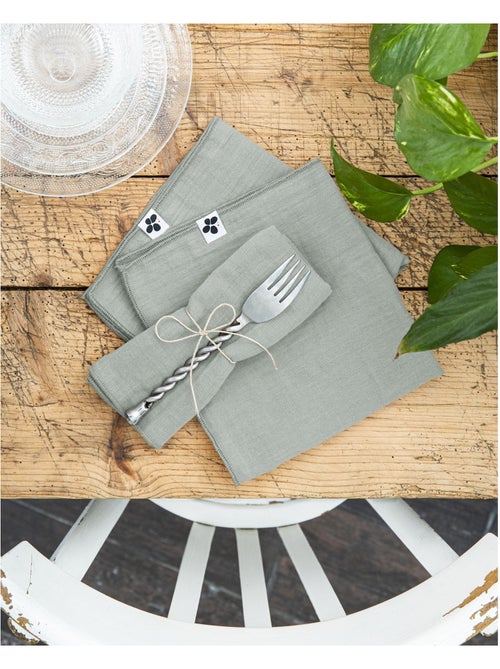 Lot de 3 Serviettes – Double Gaze de Coton - Gaïa - Kiabi Lot de 3 Serviettes – Double Gaze de Coton - Gaïa - Kiabi
