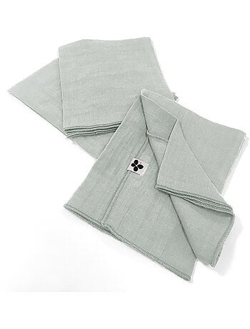 Lot de 3 Serviettes – Double Gaze de Coton - Gaïa