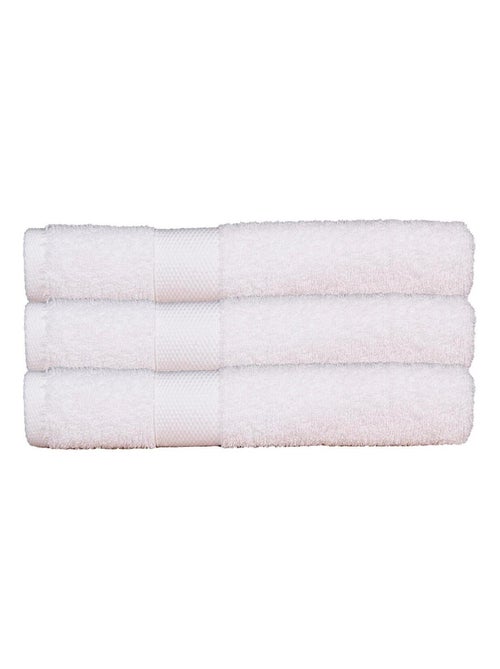 Lot de 3 serviettes éponge 500 gr/m2 100% coton - Kiabi Lot de 3 serviettes éponge 500 gr/m2 100% coton - Kiabi