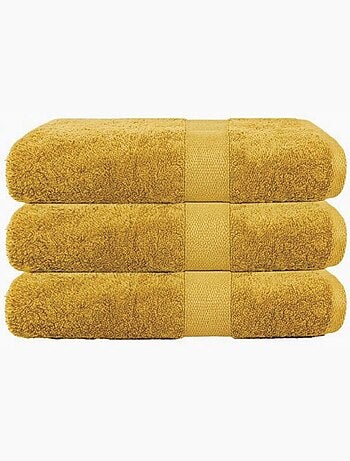 Lot de 3 serviettes éponge 500 gr/m2 100% coton