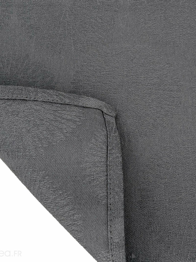 Lot de 3 serviettes table coton HÉLIOS gris anthracite - Kiabi