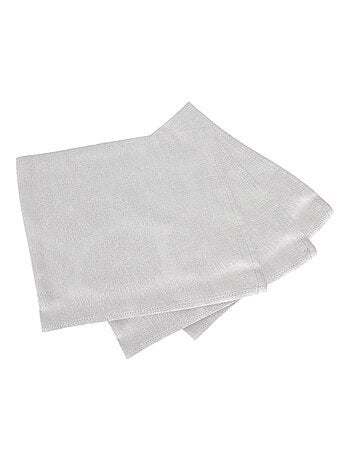 Lot de 3 serviettes table coton HÉLIOS
