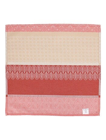 Lot de 3 serviettes table Jacquard CHARLESTON
