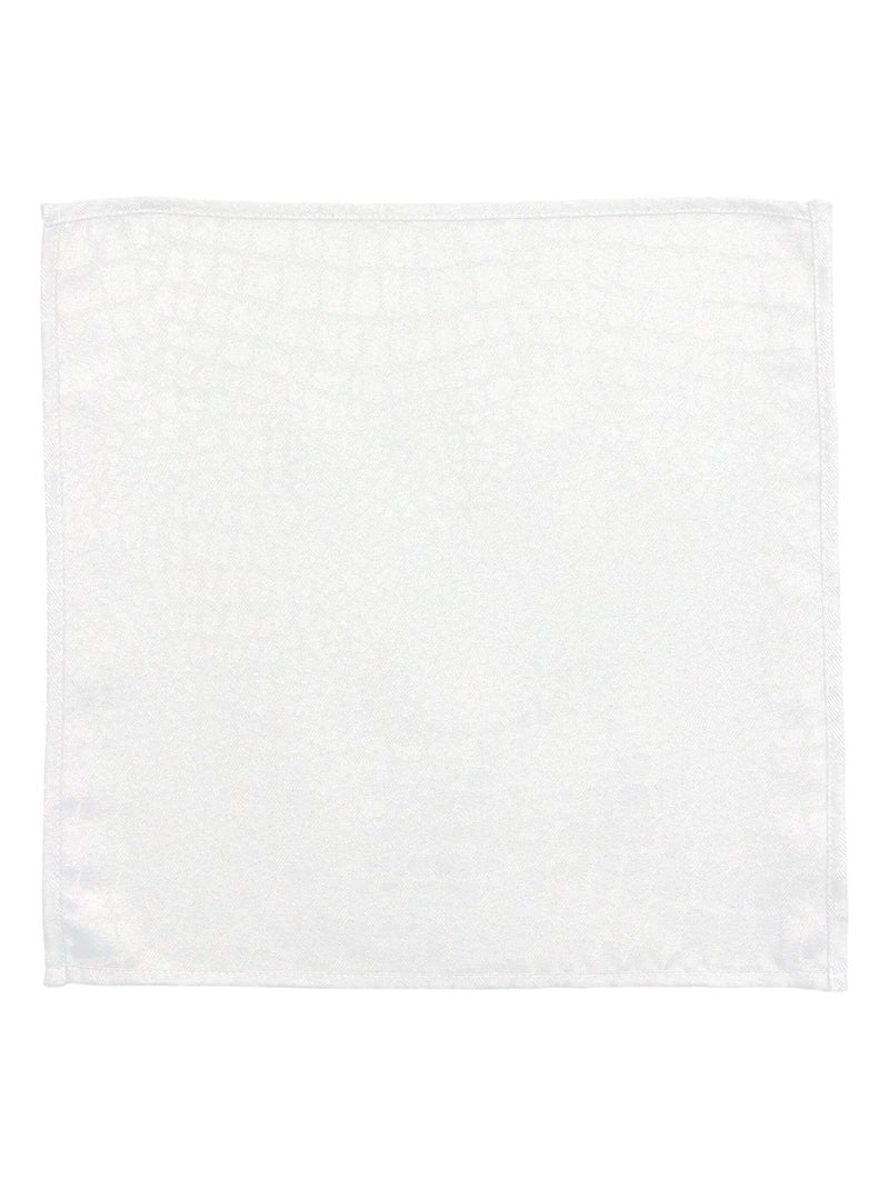 Lot de 3 serviettes table Jacquard LOUNGE Blanc - Kiabi