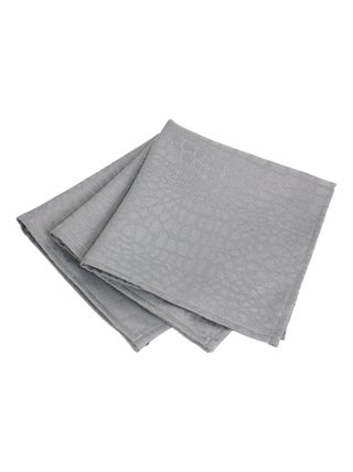 Lot de 3 serviettes table Jacquard LOUNGE