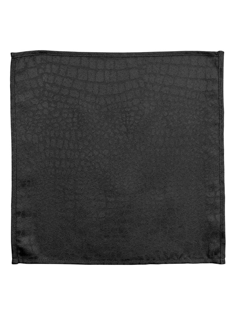 Lot de 3 serviettes table Jacquard LOUNGE Noir Noir - Kiabi