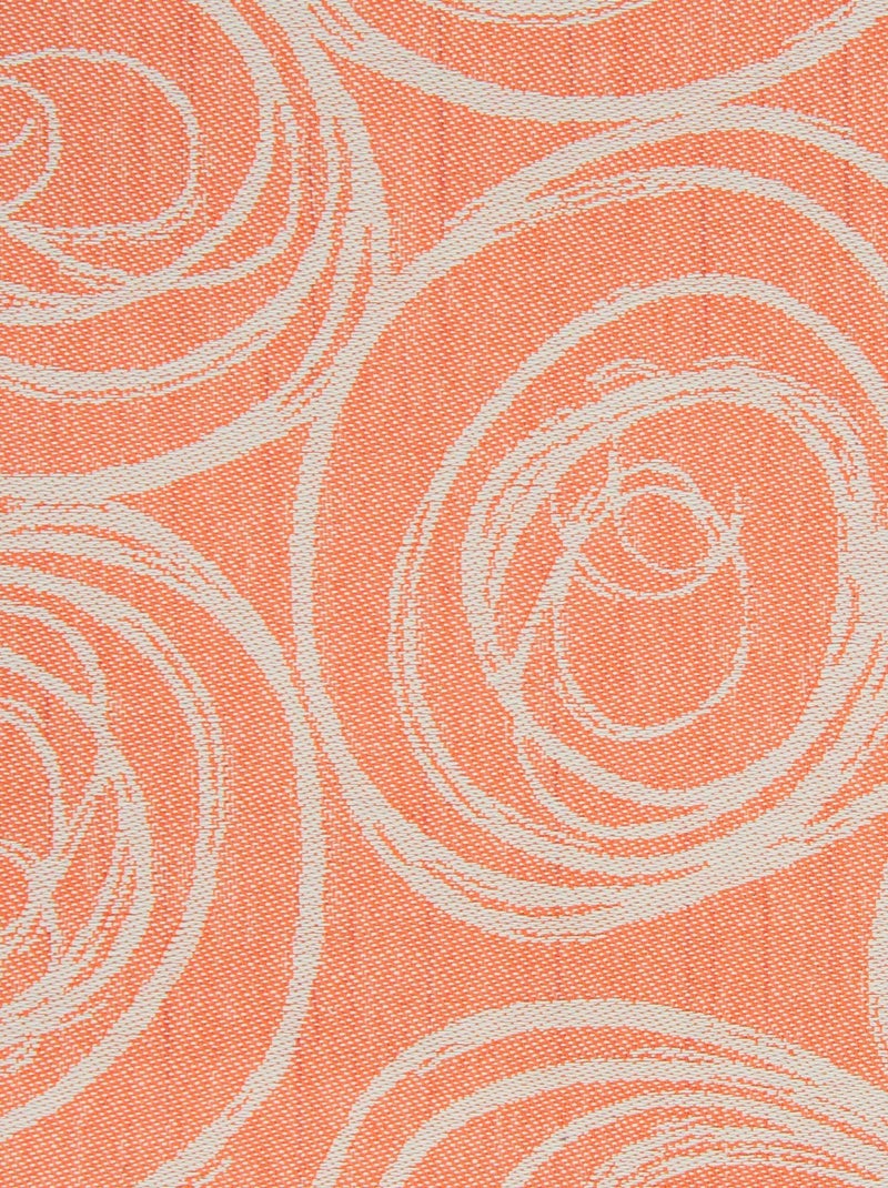 Lot de 3 serviettes table Jacquard SPIRALE Orange - Kiabi
