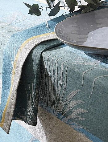 Lot de 3 serviettes tropicales à jacquard enduit