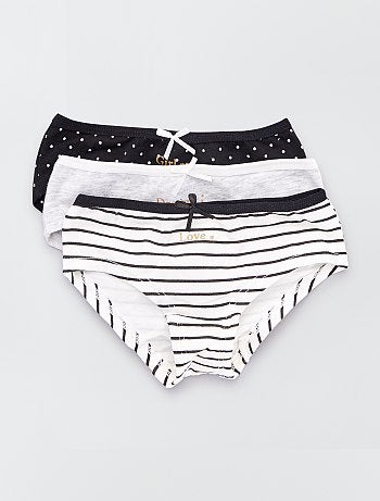 Lot de 3 shorties à motifs éco-conçu